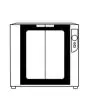 PROOFING CHAMBER - POWER KW 2,4 - CAPACITY: 8 X (60 X 40 - GN 1/1) - DIMENSIONS Cm L 93,5 X D 81 X h 87