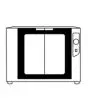 PROOFING CHAMBER - POWER KW 2,4 - CAPACITY: 12 X (60 X 40 - GN 1/1) - DIMENSIONS Cm L 93,5 X D 90 X h 71