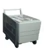 TROLLEY - Mod. CRL 100 - TROLLEY CAPACITY Kg 617 - AISI 304 construction - Suitable for the following ice bins: BCS 150, BCS 300, BCD 400, BCD 600, BCD 800 - Dim. cm L 62,2 x D 105,4 x H 72,2 - CE approved