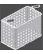 PASTA COOKER BASKET 1/3 CROSSWISE WITH TWO HANDLES - Dimensions cm L 28,8 x D 16,3 x H 21,5