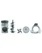 CAST IRON ENTERPRISE MINCING SET: BODY, PROPELLER, RING, PLATE AND BLADE PER MOD. 22