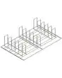 GRILL FOR COOKING RIBS GN 1/1 IN AISI 304 - DIMENSIONS cm L 53 x W 32.5 x 12.3 h - FOR MODELS OMH 511, OMH 711, OMH 1111, OMH 611 E, OMH 1011 E in all versions