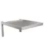 Wall-mounted stainless steel shelf - Dimensions cm L 46,5 x D 61,5 x 30,2 h