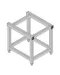 Stainless steel support with adjustable feet for stacking two Oracles - Dimensions cm L 48 x D 56 x 55 h