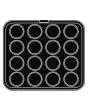ROUND PLATE FOR COOKMATIC - MOD. 13 - IN ALUMINIUM - NON-STICK - Dimensions cm L 38 x D 33 - ADAPTABLE TO COOKMATIC SPECIAL - Top dimensions cm ø 6,8 - Bottom dimensions cm ø 6,1 - H cm 1,8 - SMOOTH - No. 16 ROUND MOULDS - WALL THICKNESS 3,5 mm - BOTTOM T