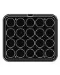 ROUND PLATE FOR COOKMATIC - MOD. 21 - IN ALUMINIUM - NON-STICK - Dimensions cm L 38 x D 33 - ADAPTABLE TO COOKMATIC SPECIAL - Top dimensions cm ø 6 - Bottom dimensions cm ø 5,6 - H cm 2 - SMOOTH - No. 20 ROUND MOULDS - WALL THICKNESS 4 mm - BOTTOM THICKNE