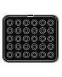 ROUND PLATE FOR COOKMATIC - MOD. 2 - IN ALUMINIUM - NON-STICK - Dimensions cm L 38 x D 33 - ADAPTABLE TO COOKMATIC SPECIAL - Top dimensions cm Ø 4 - Bottom dimensions cm ø 2,6 - H cm 1,8 - SMOOTH - No. 30 SMALL ROUND MOULDS - WALL THICKNESS 3,5 mm - BOTTO