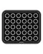 ROUND PLATE FOR COOKMATIC - MOD. 46 - IN ALUMINIUM - NON-STICK - Dimensions cm L 38 x D 33 - ADAPTABLE TO COOKMATIC SPECIAL - Top dimensions cm ø 4,2 - Bottom dimensions cm ø 3,5 - H cm 1,8 - SMOOTH - No. 30 SMALL ROUND MOULDS - WALL THICKNESS 3,5 mm - BO