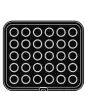 ROUND PLATE FOR COOKMATIC - MOD. 52 - IN ALUMINIUM - NON-STICK - Dimensions cm L 38 x D 33 - ADAPTABLE TO COOKMATIC SPECIAL - Top dimensions cm ø 4,1 - Bottom dimensions cm ø 3,6 - H cm 1,5 - SMOOTH - No. 30 SMALL ROUND MOULDS - WALL THICKNESS 3,5 mm - BO