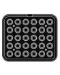 ROUND PLATE FOR COOKMATIC - MOD. D - IN ALUMINIUM - NON-STICK - Dimensions cm L 38 x D 33 - ADAPTABLE TO COOKMATIC SPECIAL - Top dimensions cm ø 4 - Bottom dimensions cm ø 2,6 - H cm 1,6 - SMOOTH - No. 30 MINI ROUND MOULDS - WALL THICKNESS 3 mm - BOTTOM T