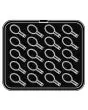 SPECIAL-SHAPED PLATES FOR COOKMATIC - MOD. K - IN ALUMINIUM - NON-STICK - Dimensions cm L 38 x D 33 - ADAPTABLE TO COOKMATIC SPECIAL - Top dimensions cm 5 x 3,8 - Tot dimensions cm 7,8 - H cm 1,1 - SMOOTH - No. 20 SPOON MOULDS - BOTTOM THICKNESS 3-4 mm