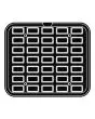 RECTANGULAR PLATE FOR COOKMATIC - MOD. Q - IN ALUMINIUM - NON-STICK - Dimensions cm L 38 x D 33 - ADAPTABLE TO COOKMATIC SPECIAL - Top dimensions cm 5,2 x 2,9 - Bottom dimensions cm 4,4 x 2,1 - H cm 1,6 - SMOOTH - No. 35 RECTANGULAR MOULDS - WALL THICKNES