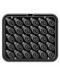 SPECIAL-SHAPED PLATES FOR COOKMATIC - MOD. R - IN ALUMINIUM - NON-STICK - Dimensions cm L 38 x D 33 - ADAPTABLE TO COOKMATIC SPECIAL - Top dimensions cm 4,8 x 3,3 - Tot Top dimensions cm 6,8 - Bottom dimensions cm 2 x 1,3 - H cm 1,5 - SMOOTH - No. 30 SPOO