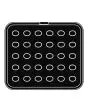 PLATE FOR COOKMATIC SPECIAL - MOD. S04 - IN ALUMINIUM - NON-STICK - Dimensions cm L 38 x D 35 - Top dimensions cm 3,3 x 2,5 - Bottom dimensions cm 2,9 x 2,1 mm - H cm 3,5 - SMOOTH - No. 30 OVAL MOULDS - WALL THICKNESS 3,5 mm - BOTTOM THICKNESS 3,5 mm