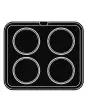 ROUND PLATE FOR COOKMATIC - MOD. S - IN ALUMINIUM - NON-STICK - Dimensions cm L 38 x D 33 - ADAPTABLE TO COOKMATIC SPECIAL - Top dimensions cm ø 12,9 - Bottom dimensions cm ø 11,5 - H cm 2,1 - SMOOTH - No. 4 ROUND MOULDS - WALL THICKNESS 3 mm - BOTTOM THI