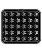 SPECIAL-SHAPED PLATES FOR COOKMATIC - MOD. Y - IN ALUMINIUM - NON-STICK - Dimensions cm L 38 x D 33 - ADAPTABLE TO COOKMATIC SPECIAL - DIM. cm 4 x 3,5 - H cm 1,7 - SMOOTH - No. 30 MUSHROOM MOULDS - WALL THICKNESS 3 mm - BOTTOM THICKNESS 3 mm
