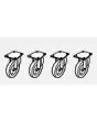 SET 4 CASTORS FOR OVEN STAND