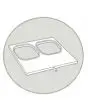 DOUBLE CAVITY MOULD - SIZE (cm 18 x 18) - FOR MOD. SEAL MATIC 400 DIGIT
