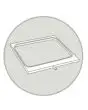 SINGLE CAVITY MOULD - GASTRONORM 1/2(cm 32,5 x 26,5) - FOR MOD. SEAL MATIC 400 DIGIT