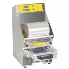 COUNTERTOP TRAY HEAT SEALERS - Mod. TESISSF213 - ELECTRIC - SEMI-AUTOMATIC - DIGITAL - 1 DIE-CUT MOULD NOT INCLUDED - MAX CONTAINER DIMENSIONS mm 235x180 - EC STANDARDS