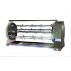 BUILT-IN PLANETARY WOOD-BURNING ROTISSERIE FIREPLACE - MOD. CAMINO42/P - CAPACITY N.42 POLLI - N. 2 motors - Stainless steel planetary discs - N. 6 rods with forks cm 111,5 - Dimensions: cm W 139,5 x D 49 x 64,6 h - CE standard