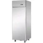 UPRIGHT FRIDGE - STAINLESS STEEL AISI 304 - VENTILATED COOLING - Mod. BG06ETN - CAPACITY: LT 600 - N. 1 DOOR - TEMPERATURE 0/+10°C - Dimensions cm L 71 x D 70 x H 203/210 - EC standards