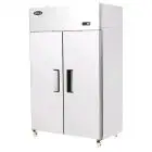 COMPACT UPRIGHT FREEZER - STAINLESS STEEL - Mod. YBF9219GR - VENTILATED COOLING - CAPACITY LT 900 - N. 2 PORTE - TEMPERATURE -17°/-22°C - Dim. cm L 120 x D 73 x h 195,5 - CE APPROVED
