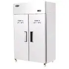 COMPACT UPRIGHT FRIDGE - STAINLESS STEEL - Mod. YBF9239GR - VENTILATED COOLING - CAPACITY LT 840 - N. 2 PORTE - DUAL TEMP. NT + LT - TEMPERATURE -2°/+8°C / -22°/-17°C - Dim. cm L 120 x D 73 x h 195,5 - CE APPROVED