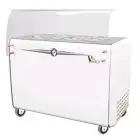 ICE CREAM POZZETTI COUNTER - MOD. VIA VENETO 8C - CAPACITY LT. 350 - TEMPERATURE -5°/-20°C - Dim. Cm. L 131,8 x D 69 x h 98,4 - Front transparent cover supplied included - CE marked