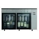 BOTTLE WINE DISPENSER AND NITROGEN PRESERVER - Mod. VINO 6 - Plug & Play - AISI 304 stainless steel construction - Capacity: N. 6 bottles in line, two slots of n. 3 bottles each - Supply 220/240V/1/50 Hz - Dimensions cm L 84,5 x D 38 x 64,1 h