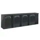 UNDER COUNTER BACK BAR FRIDGE - Mod. QB 400 - Temperature +2°/+8°C - Capacity lt. 618 - SINGLE PHASE V230/1 - Power W 385 - Dimensions cm. L 254 x D 51,5 x h 86 - Weight Kg. 149