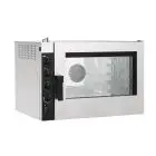 ELECTRIC GASTRONOMY AND PASTRY CONVECTION AND STEAM COMBINATION OVEN - Mod NECE52 - ELECTROMECHANICAL CONTROLS - HUMIDIFIER - TWO-SPPED MOTOR - THREE PHASE 400/3/50 - POWER KW 6,3 - CAPACITY: 5 X (GN 1/1 ; 60 X 40) - TRAY SPACING cm 7,4 - DIMENSIONS cm L 
