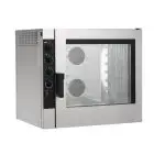 ELECTRIC GASTRONOMY AND PASTRY CONVECTION AND STEAM COMBINATION OVEN - Mod NECE72 - ELECTROMECHANICAL CONTROL - HUMIDIFIER - TWO SPEED MODE - THREE PHASE 400/3/50 - POWER KW 9,6 - CAPACITY: 7 X (GN 1/1 ; 60 X 40) - TRAY SPACING cm 7,4 - DIMENSIONS cm L 90