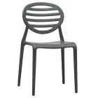 CHAIR TOP GIO - MOD. 2317 - AIR MOULDED FIBREGLASS-REINFORCED RECYCLABLE POLYPROPYLENE SOFA  - INDOOR/ OUTDOOR USE - STACKABLE - DIMENSIONS cm L 49 x D 50 x H 84 - EC STANDARDS