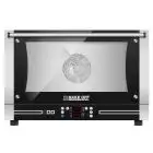 DIGITAL ELECTRIC STEAM CONVECTION OVEN - Cod. BISTROT 464D - SUITABLE FOR PÂTISSERIE AND BAKERY - CAPACITY: n. 4 cm 60x40 baking trays - Power Kw 6,5 - Electric power supply: 230/400 V 50/60 Hz - Max temperature 270°C - Exterior dimensions cm L 83 x D 83 