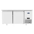 REFRIGERATED TABLE - STAINLESS STEEL - VENTILATED COOLING - Mod.B-EPF3495-S-GR - PASTRY-SPECIFIC - TRAYS 60 x 40 cm - 2 DOORS - CAPACITY 280 L - TEMPERATURE -2°/+8°C - Dim. L 151 x D 80 x h 84 cm - CE APPROVED