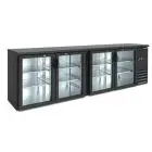 UNDER COUNTER BACK BAR FRIDGE - Mod DD 400 IF - Temperature 0°/+10°C - Capacity lt. 586 - Single-phase power supply V220/1 - Power W 320 - Dimensions cm L 254,2 x D 53,5 x H 86 - Weight Kg. 150