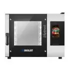 GAS CONVECTION AND STEAM COMBINATION OVEN WITH TOUCH SCREEN CONTROLS - Cod. BISTROT 465G - SUITABLE FOR BAKERY AND PÂTISSERIE - Capacity: n. 4 40x60 or 46x66cm trays - Power Kw 12 - SINGLE PHASE 230 V 50/60 Hz - Max temperature: 270°C - Turbo-charged cata