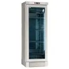 WINE DISPLAY COOLER - Mod ENY 420 N WHITE - STATIC - TEMPERATURE °C +4/+18 - N. 1 GLASS DOOR - BLEACHED ASH WOOD STRUCTURE - GROSS CAPACITY Lt. 382 - NET CAPACITY Lt. 342 - POWER W 230 - POWER SUPPLY 220/50Hz SINGLE PHASE - DIMENSIONS cm L 65,5 x D 63,5 x