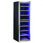 Refrigerated wine display - Mod CW 518DT - Ventilated - Temperature °C +5/+20 and +12/+20- Capacity Lt 520 - Dimensions cm L 59,5 x D 77 x H 185,1