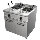 ELECTRIC PASTA COOKER, FREE-STANDING - MOD. G7MUO2V80 - N. 2 tanks Lt. 28 + 28 - Cupboard with hinged doors - Power kW 14 - Dimensions: cm L 80 x D 70 x H 85 - CE approved