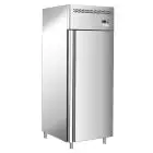 UPRIGHT FRIDGE - STAINLESS STEEL AISI 201 - FOR BAKERIES - VENTILATED COOLING - Mod. G-PA800TN-FC - GROSS CAPACITY Lt 737 - SINGLE SOLID DOOR - TEMPERATURE RANGE +2°/+8°C - Dimensions cm L74 x D99 x h201 - CE APPROVED