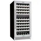 Refrigerated wine display ventilated with temperature from +5 to +12 °C and from +12 to +20 °C Forcar G-VI120D