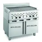 LAVA STONE GRILL - MOD. 2100/R2P - OPEN SINGLE UNIT COMPARTMENT - POWER Kw/h 22,52 - METHANE-LPG SUPPLY - DIMENSIONS cm L 89 x D 70 x H 85 - EC STANDARDS
