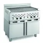 LAVA STONE GRILL - MOD. 2100/R2M - SINGLE UNIT UNDERSTORAGE - POWER Kw/h 22,52 - METHANE-LPG SUPPLY - DIMENSIONS cm L 89 x D 70 x H 85 - EC STANDARDS