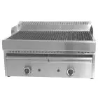 GAS AND WATER COUNTERTOP GRILL - Mod WRGV6777 - Pilot flame - Dimensions cm L 77 x D 63 x H 43