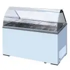 ICE CREAM DISPLAY COUNTER - Mod KEG 7 - TEMPERATURE -13°/-23° C - CAPACITY Lt 381 - DIMENSIONS cm L 130,5 x D 63,5 x H 124 - WEIGHT Kg 105 - CE STANDARD