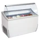ICE CREAM DISPLAY COUNTER - MOD. VETRINA SL 7 - CAPACITY LT 317 - TEMPERATURE -15°/-20°C - Dimensions cm. L 134,1 x D 72,3 x h 125,3 - CE STANDARDS