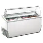 ICE CREAM DISPLAY COUNTER - MOD. VETRINA SL 9 - CAPACITY LT 423 - TEMPERATURE -15°/-20°C - Dimensions cm. L 165,6 x D 72,3 x h 125,3 - CE STANDARDS