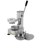 MANUAL TWIN HAMBURGER PRESS - MOD. PRAM15 - MOUDL DIMENSIONS Ø cm 10 and 13 - DIM. Cm L 19 x D 30 x H 28 - CE STANDARDS